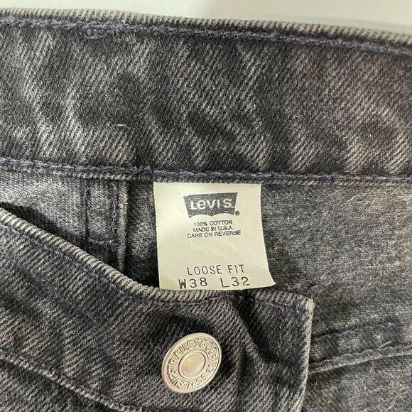 VTG Levis Men’s 545 Loose Baggy Fit Brown Tab Jeans 90s USA Actual Size 36x29 - Picture 7 of 10